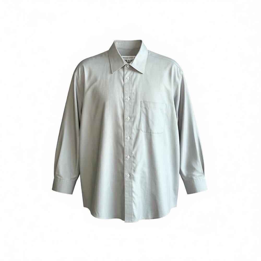 Joseph & Feiss Gray Dress Shirt Size 17 32/33 Spread Collar